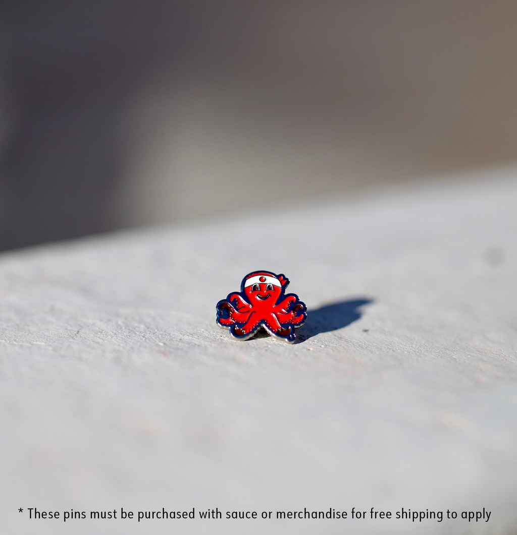Red Octo Pin